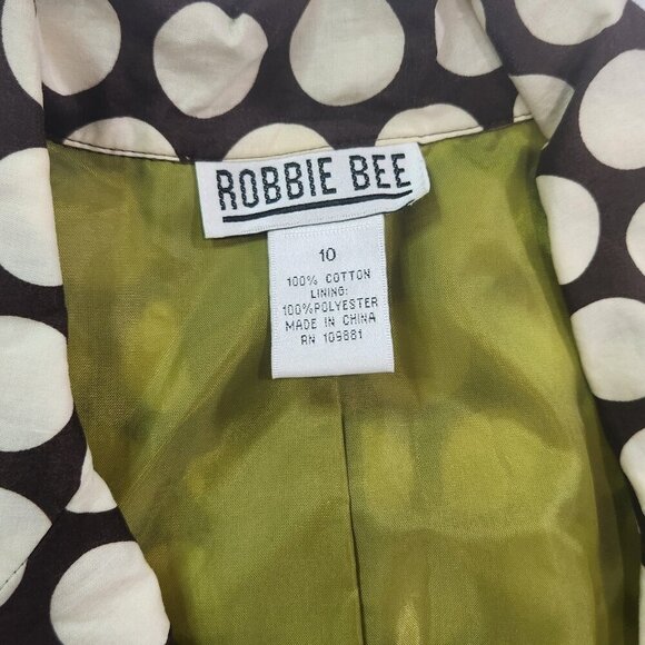 Signature By Robbie Bee Brown Polka Dot Vintage Pin-Up Wrap Dress Size 10
Lot K - Picture 9 of 10